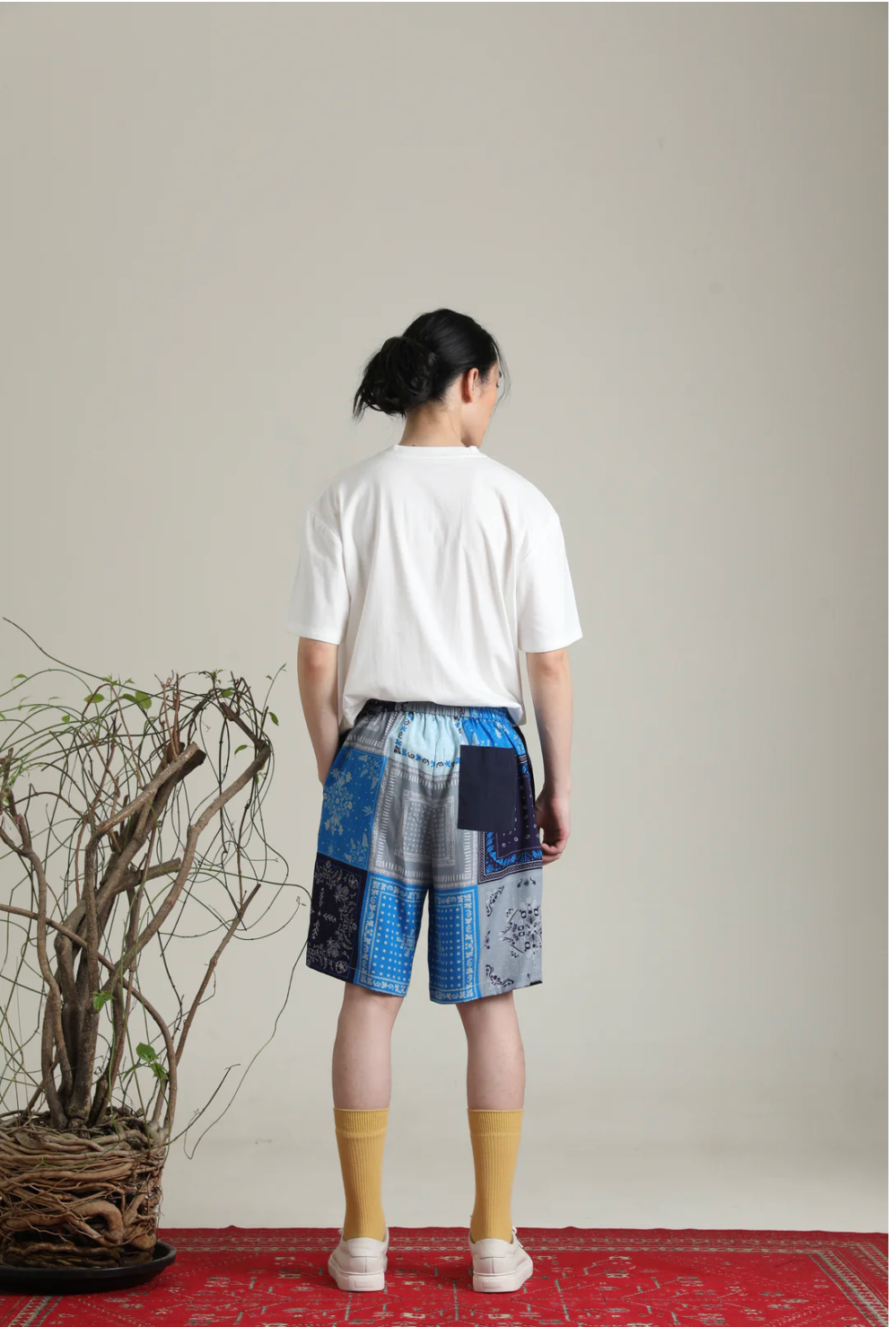 バンダナパッチワークショーツ