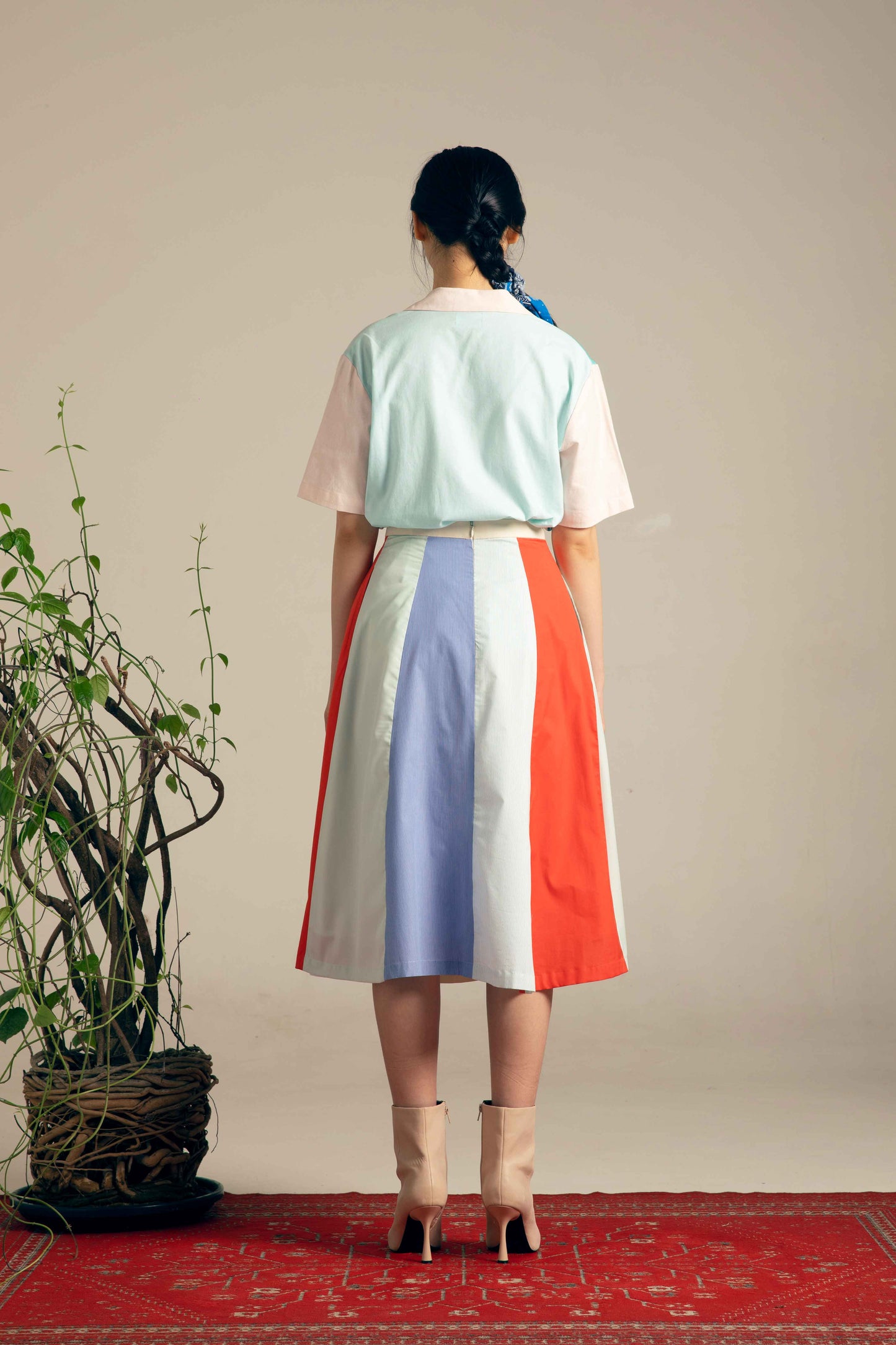 マルチカラーAスカート