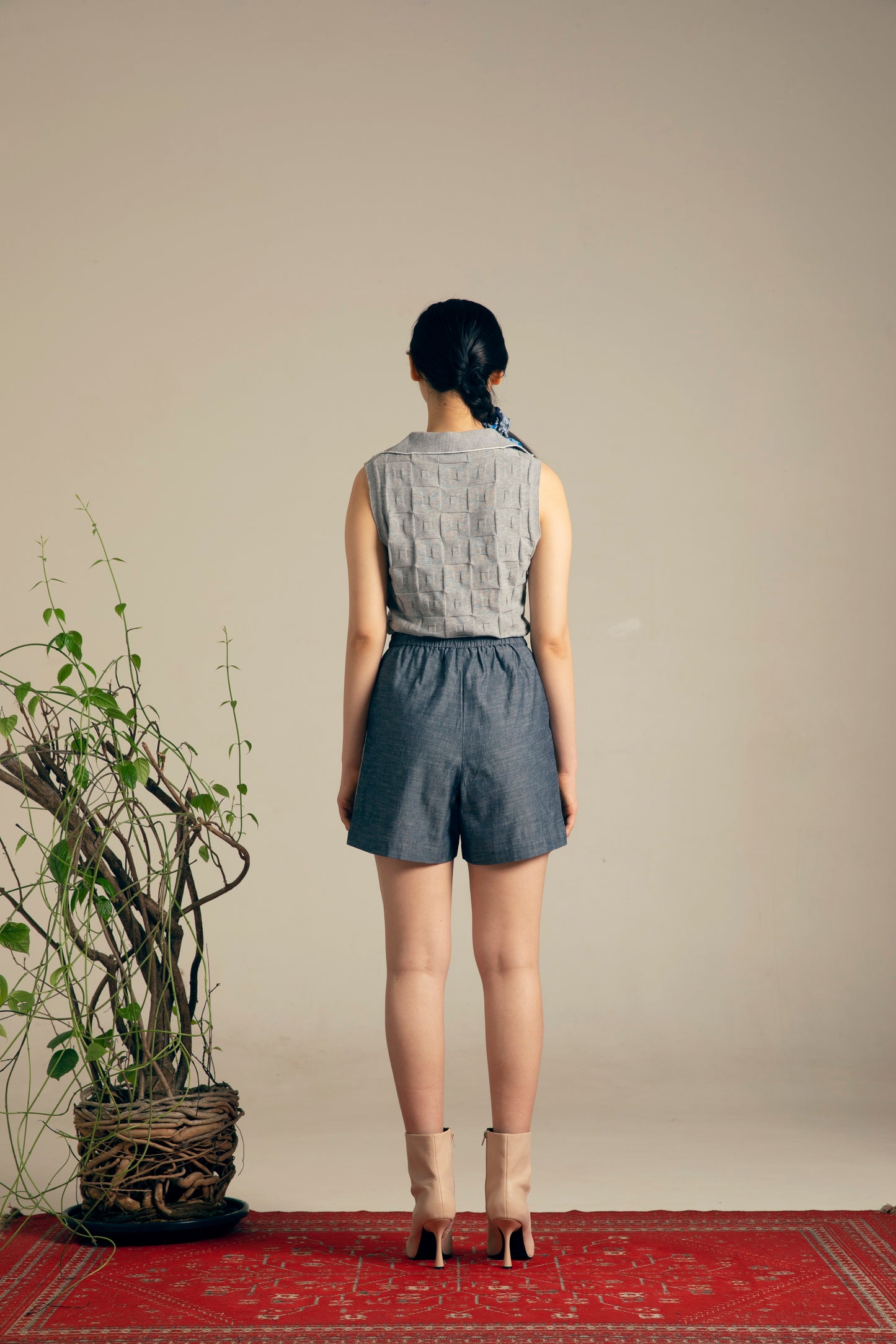 ノースリーブニットトップス