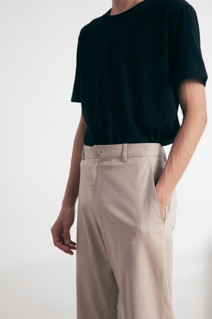 アンクル丈ストレートパンツ