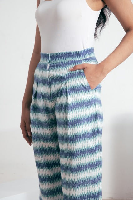 リラックスボーダーパンツ