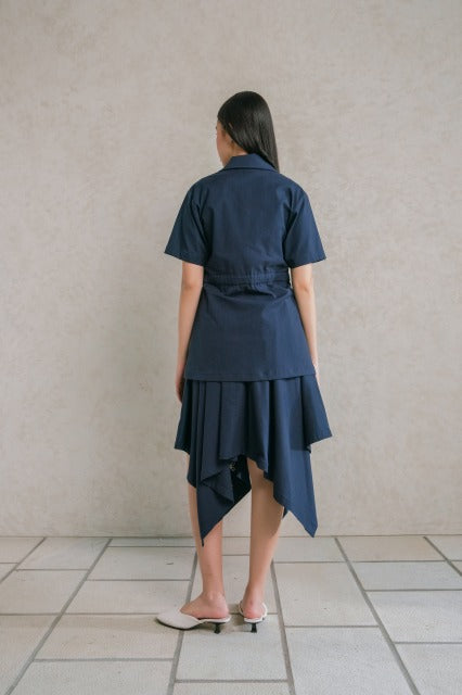 刺繍ウエストリボントップス