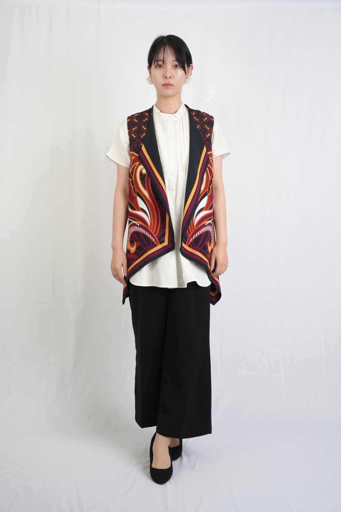 #11 ショートジレ ブラックバティック