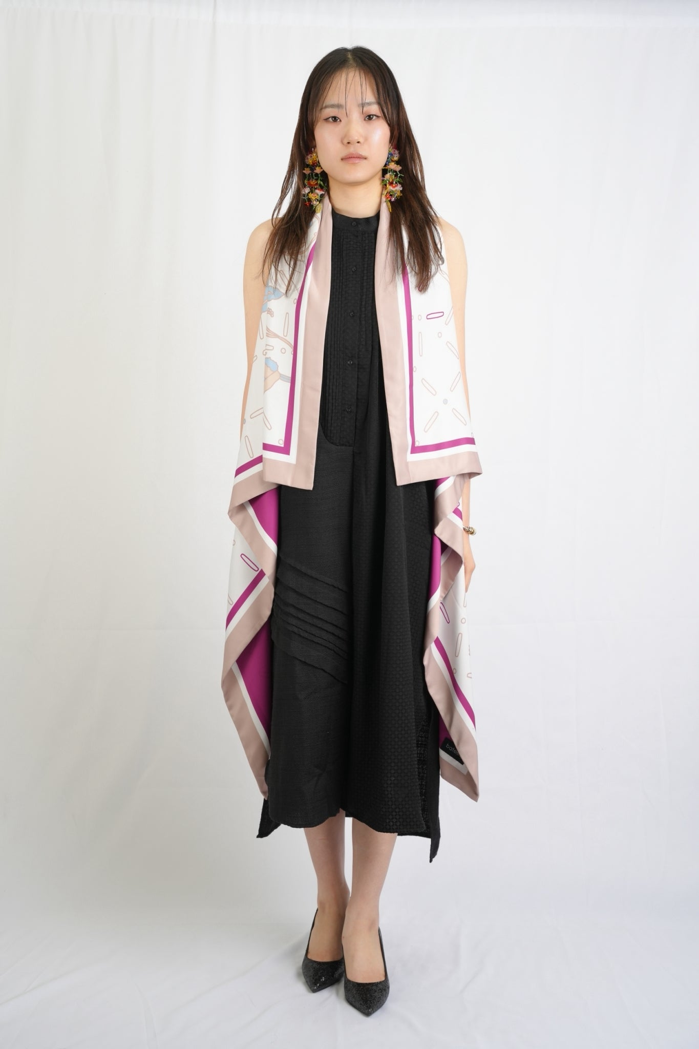 #09 ロングジレ エレガントピンク