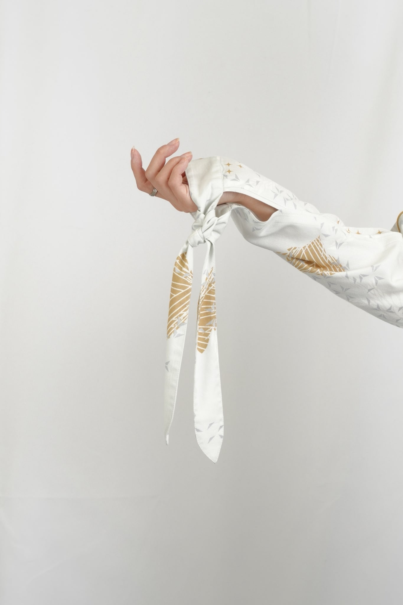 ジオメトリックプリントワンピース