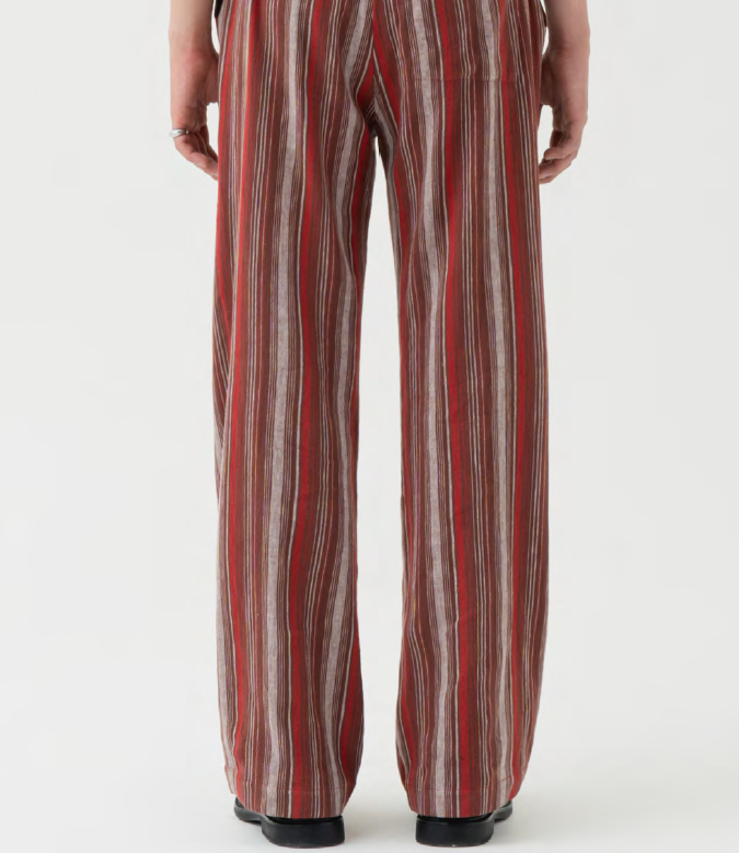 ストライプコットンパンツ