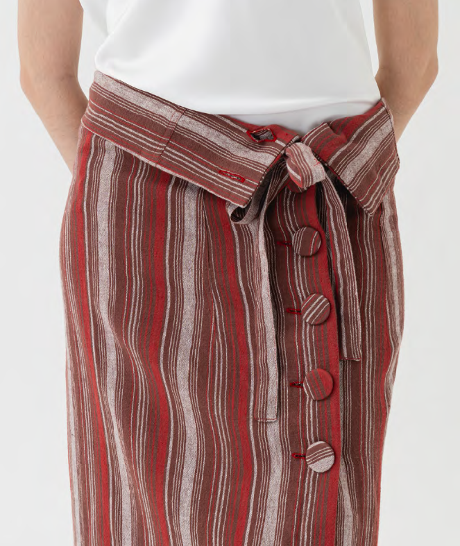 ストライプリラックススカート