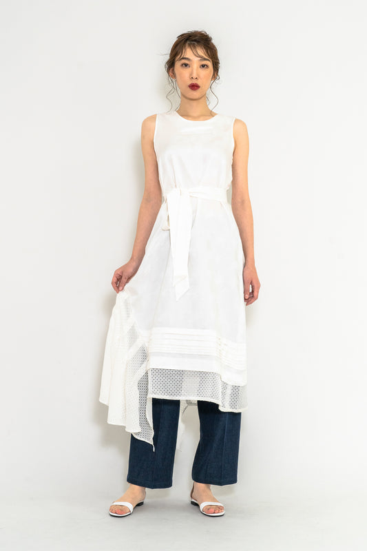 Asymmetry Tuck Dress