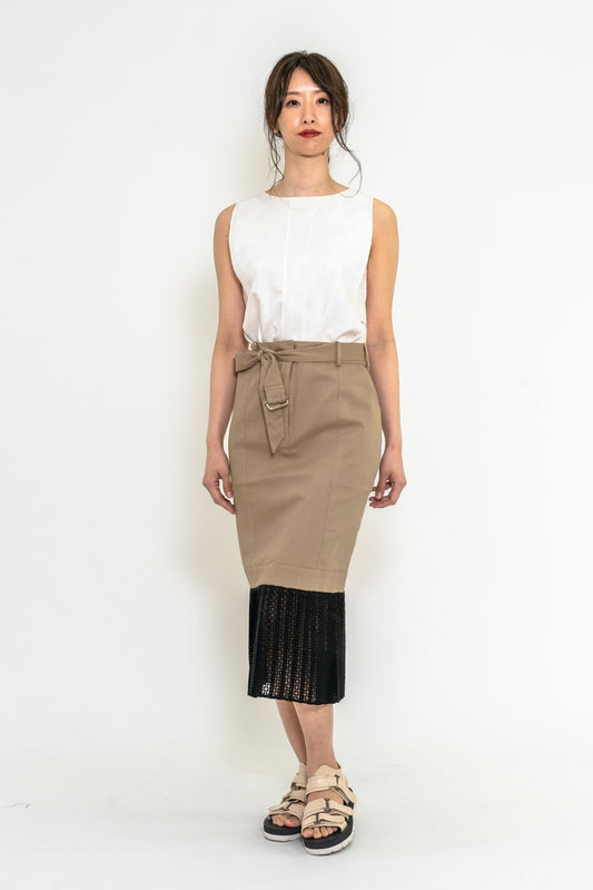 Hem Pleats Skirt