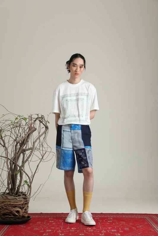 バンダナパッチワークショーツ