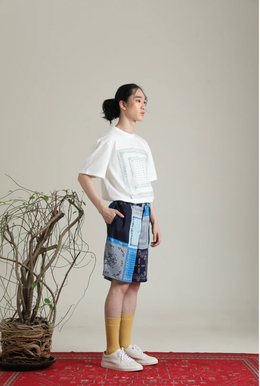 バンダナパッチワークショーツ