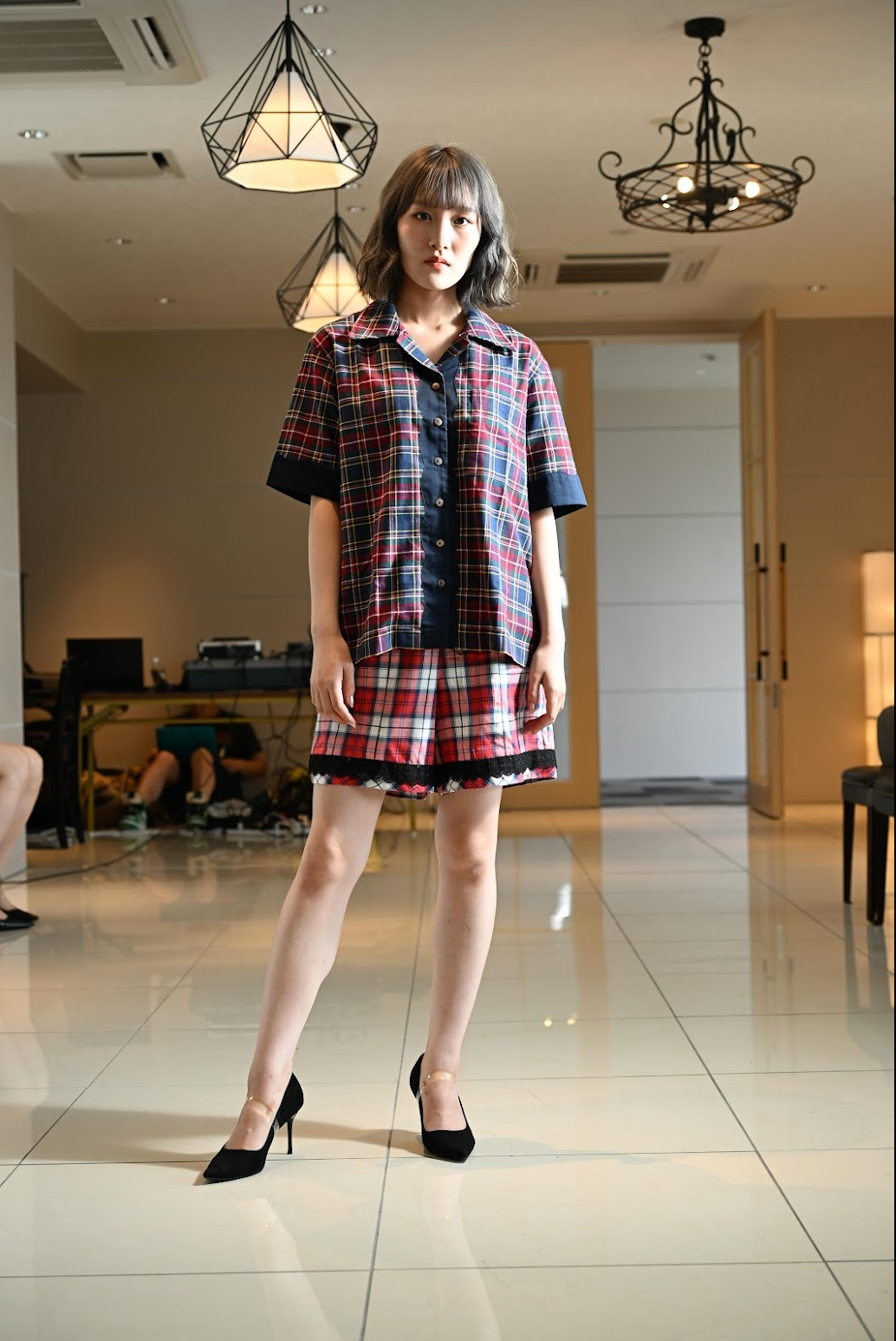 クラシックチェックオープンシャツ