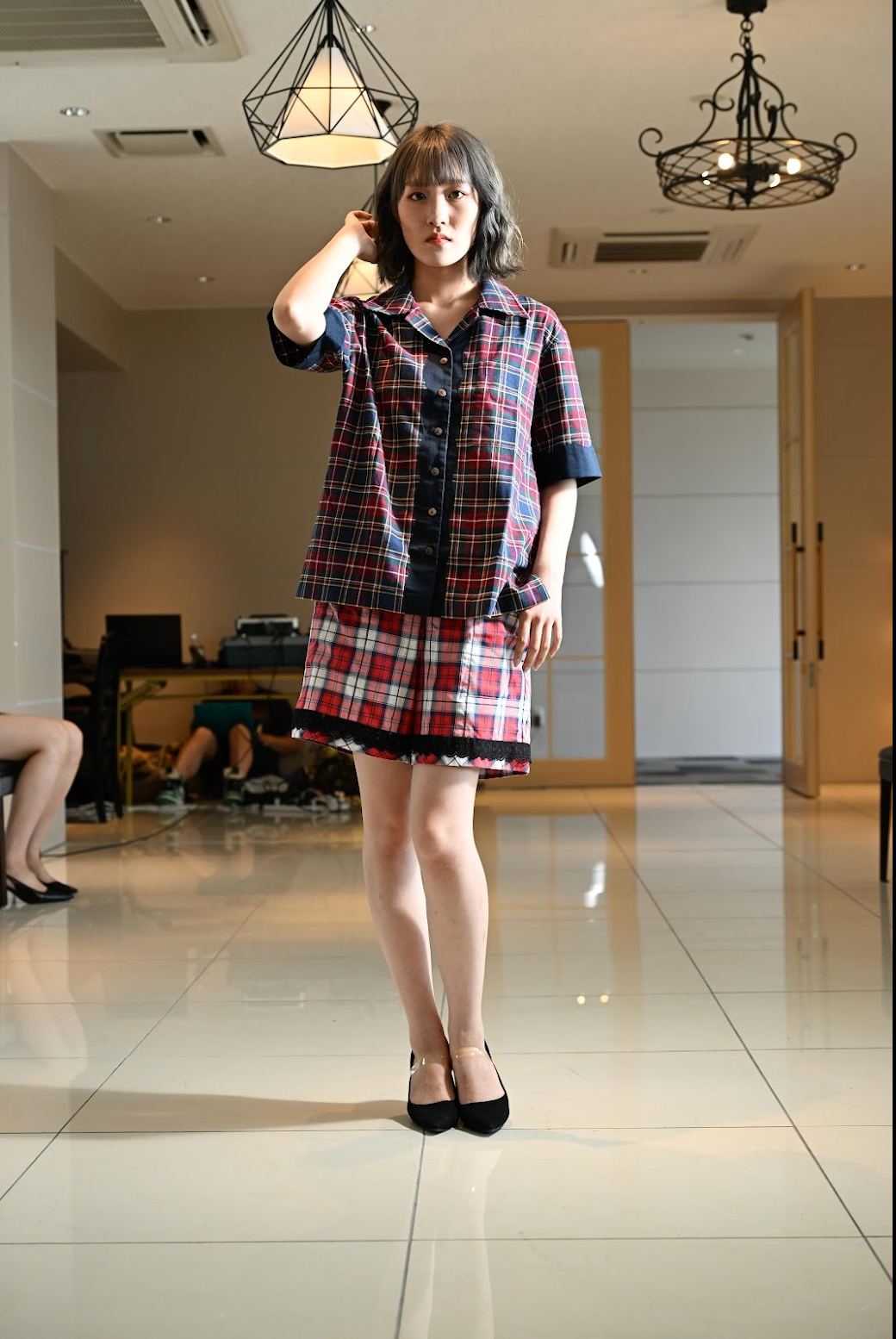 クラシックチェックオープンシャツ