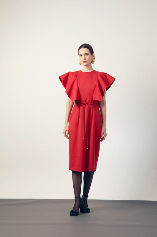 Ivor Dress-Red