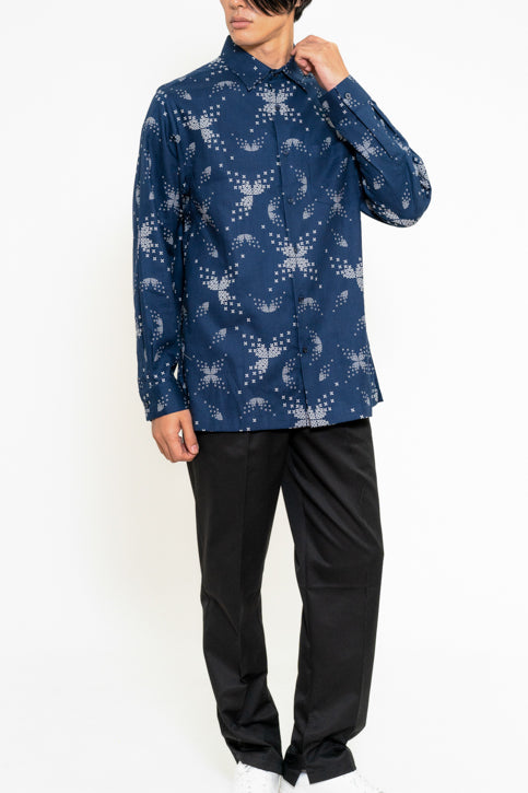 ドットテクスチャーシャツ