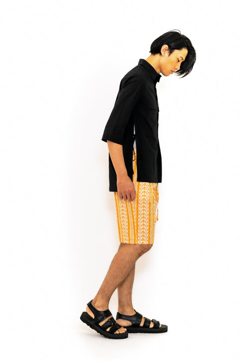 イエローリーフプリントショーツ