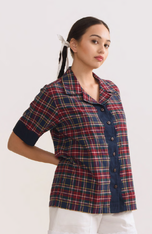 Kelly Red Checked Shirt