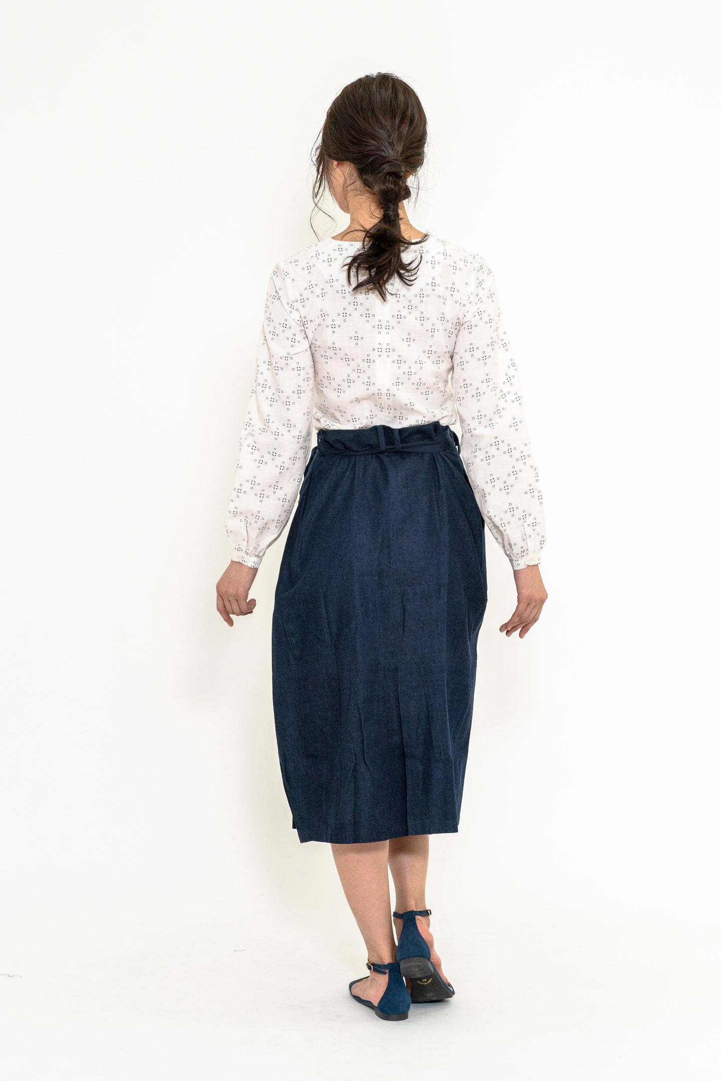 One Side Tuck Skirt